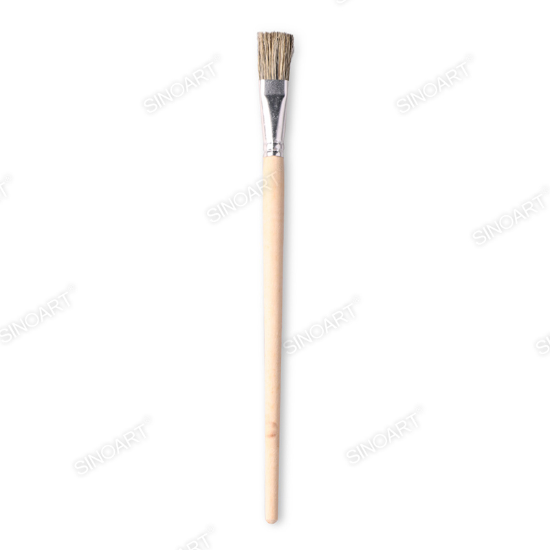 natural wooden handle Artist Bristle Brush Acrylic & Oil Brush