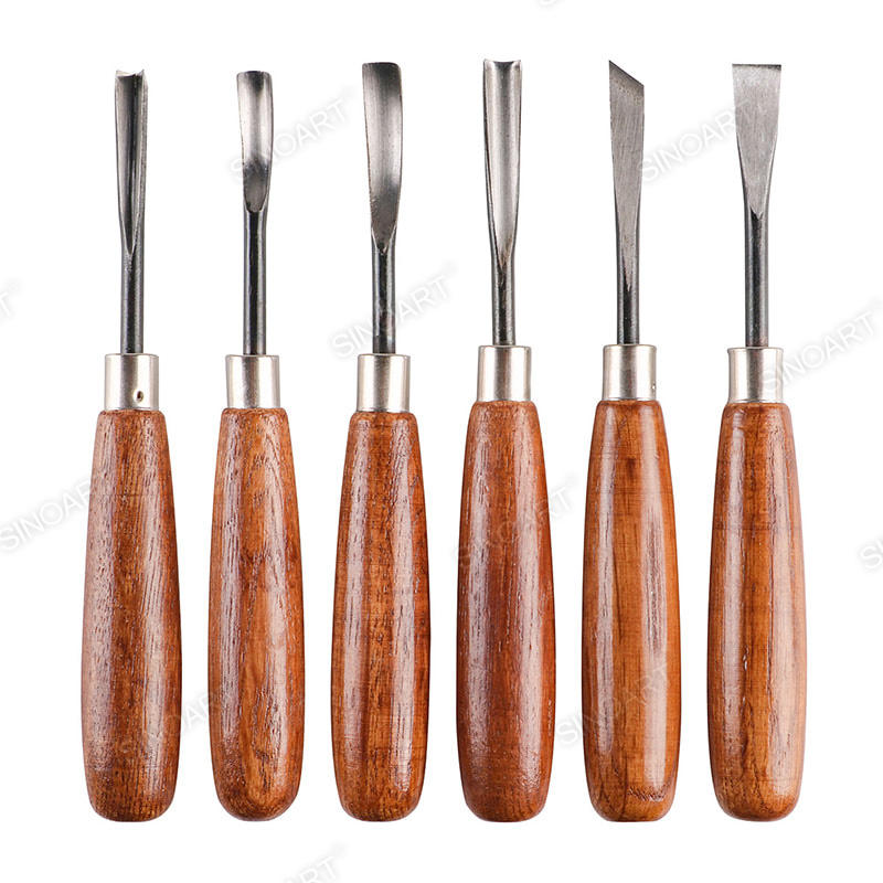 6 shapes Wood Carving Kit Handmade Crafting Chisel Sculpture & Carving Tool