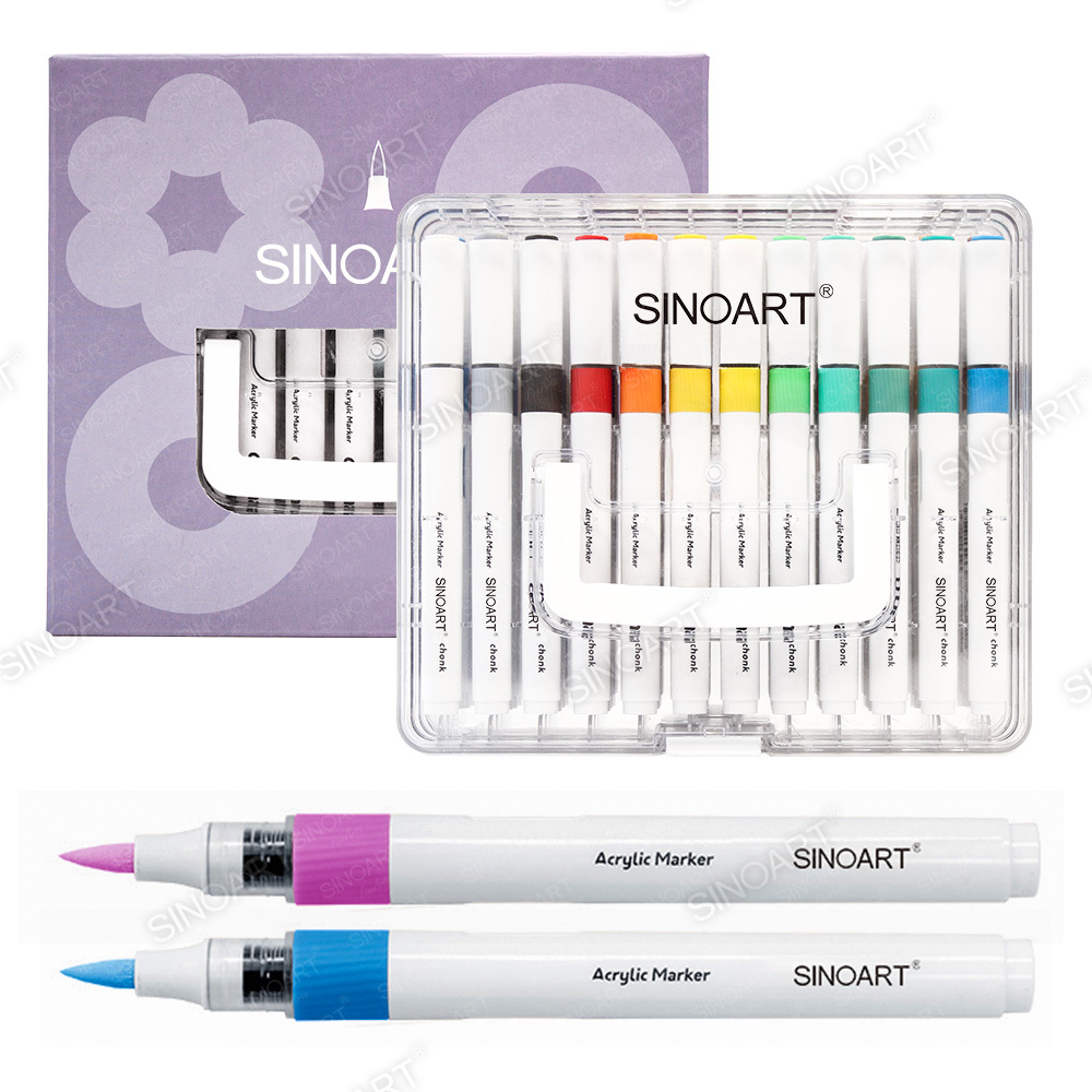 Acrylic Paint Marker Set For Drawing With Acrylic Markers(Non-pump Style)