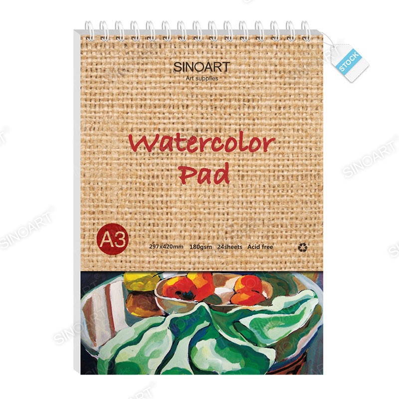 24 sheets Watercolor Pad 180gsm Acid free Perfect Artist Paper