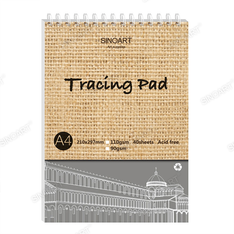 Custom 40 sheets Tracing Pad 110gsm Acid free Pencil Artist Paper Company