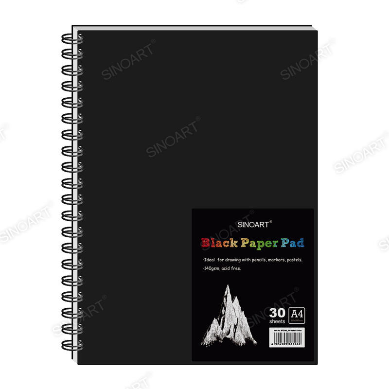 140gsm Black paper pad 30sheets Artist Paper