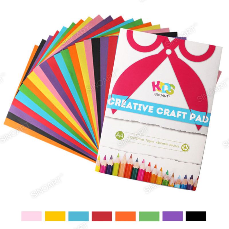 70gsm Creative Craft Pad colored paper Artist Paper