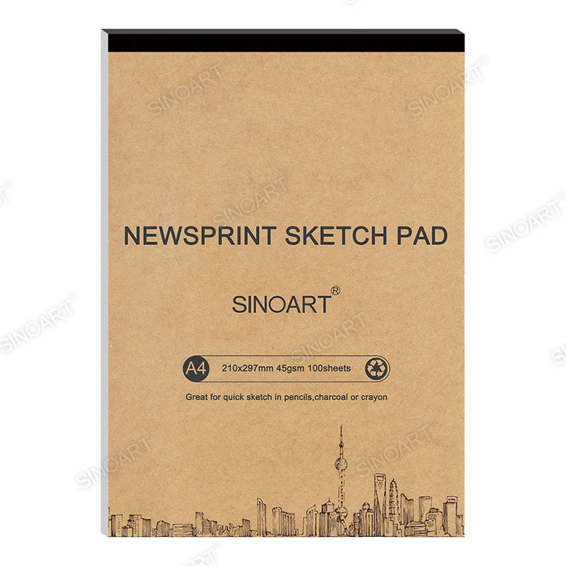 45gsm Newsprint Sketch Pad 100 sheets Artist Paper