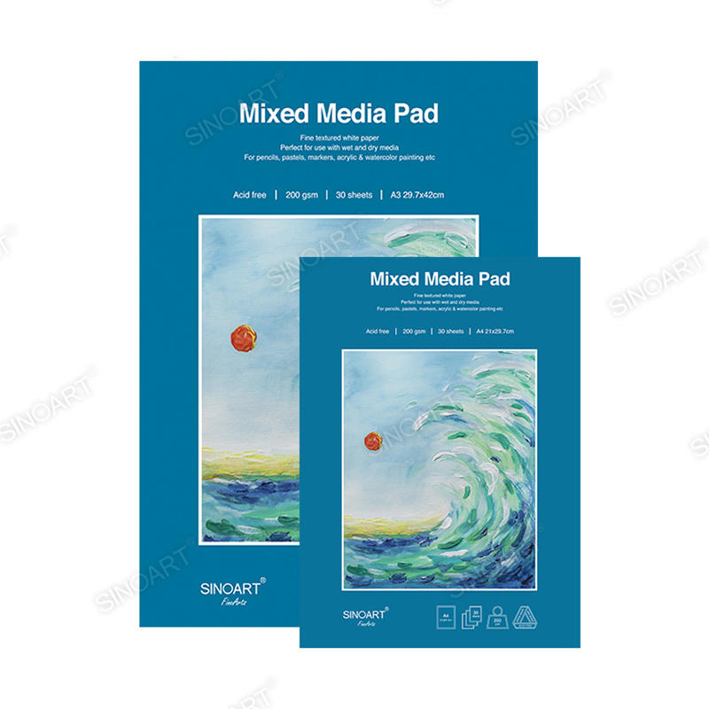 30 sheets Mixed Media Artist Pad 200gsm Artist Paper 