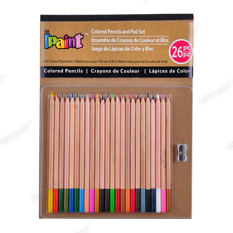 26pcs Colored Pencil Pad Set Art Set 