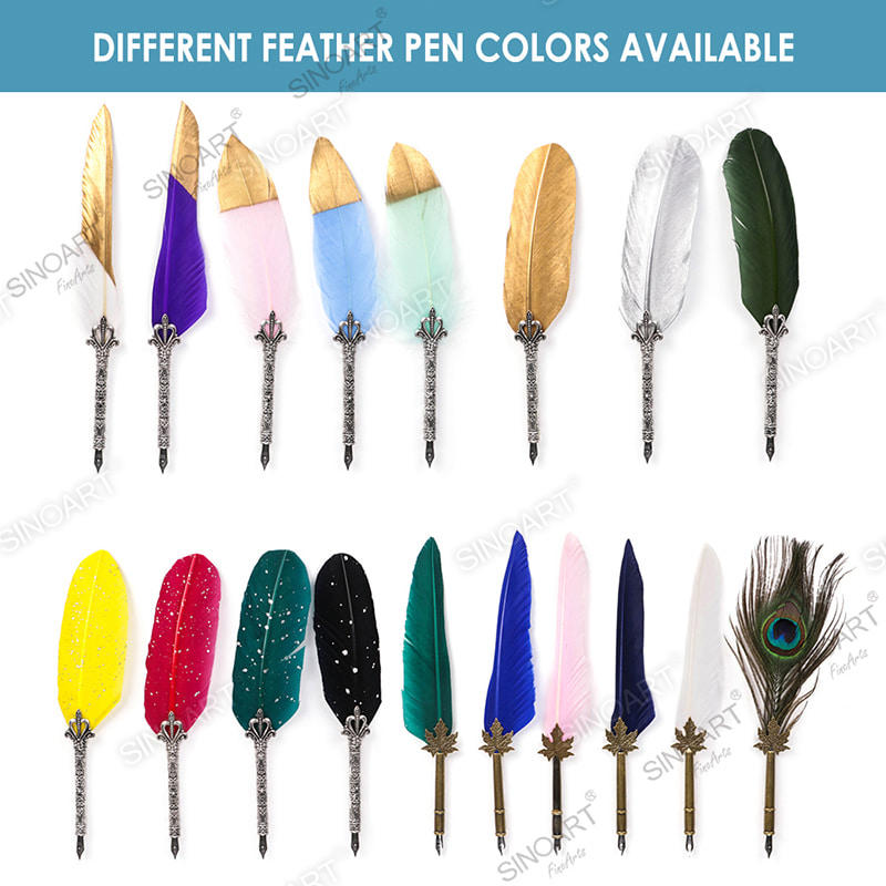 7pcs Feather Pen Calligraphy Gift Set Art Set