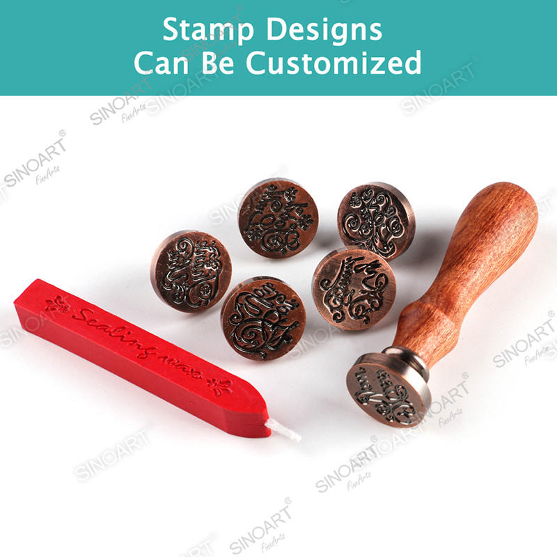 8pcs Wax Sealing Stamp Set Art Set