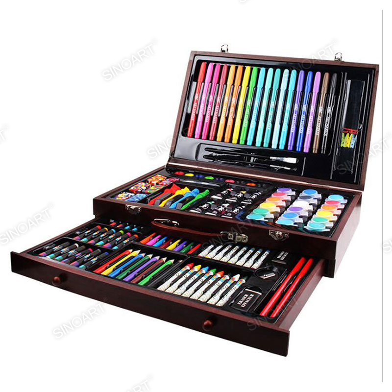 123pcs Wooden Case Art Set
