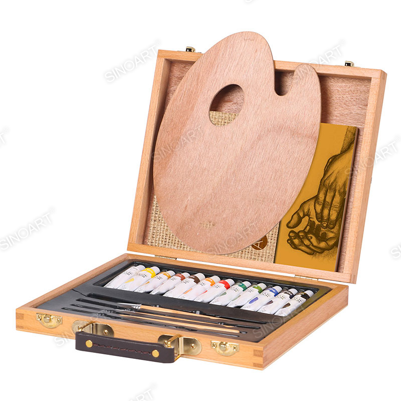 19pcs Wooden Box Art Set