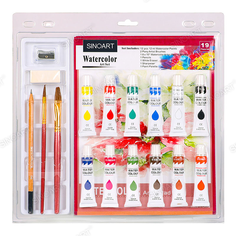 19pcs Watercolor Painting Set Art Set