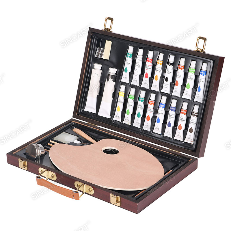 29pcs Wooden Box Oil Painting Set Art Set