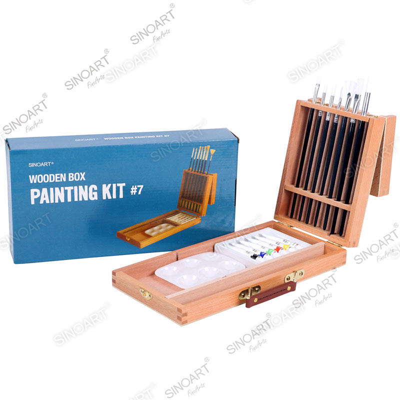 16pcs Painting set wooden box art set