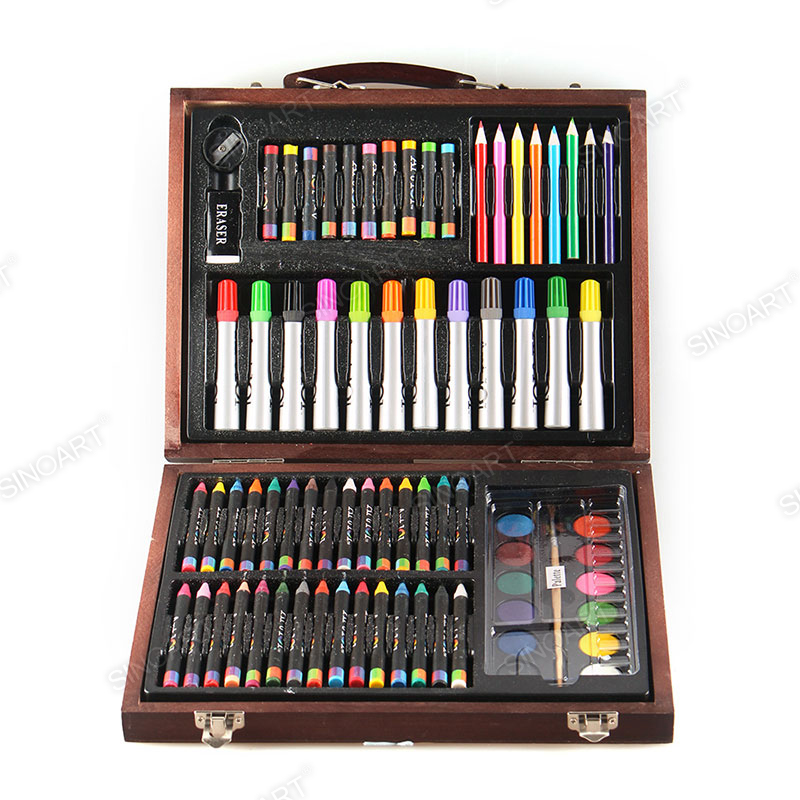 76pcs Wooden Box Art Set 