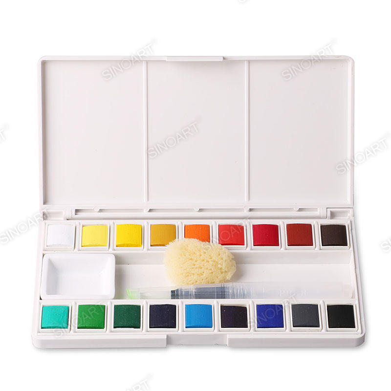 Watercolor Pan Set Plastic box package Watercolor Paints