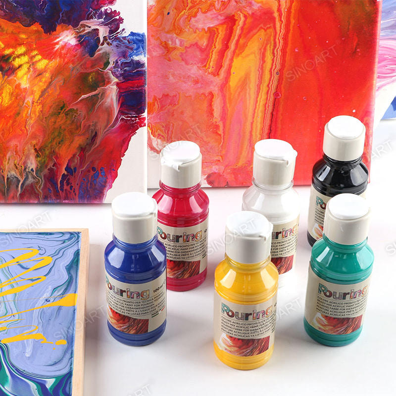 100ml Bottle Pouring Acrylic Colors ready-mixed Acrylic Paints 