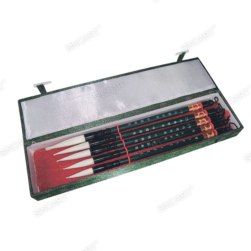 5pcs Chinese Calligraphy Brush Set Goat hair