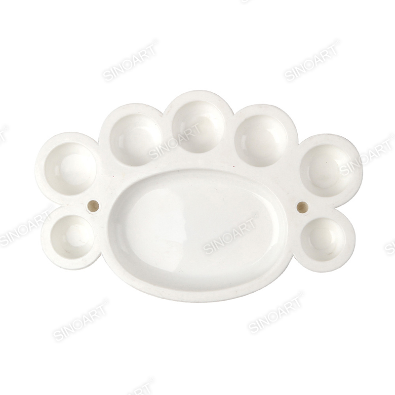 8 wells Plastic Palette 15x10cm White Palette