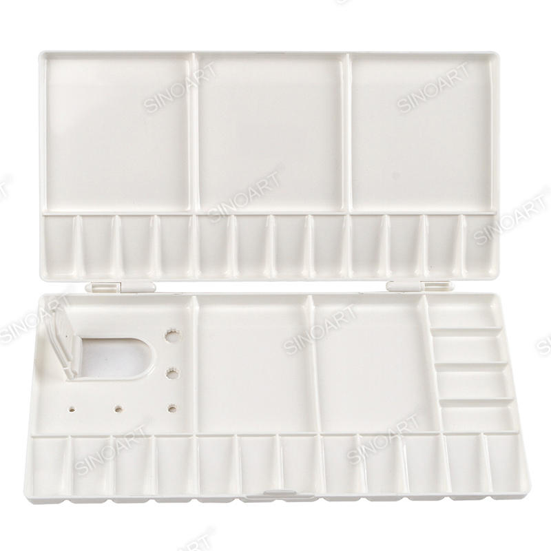 33 Compartments Plastic palette Folding Rectangular Thumb Hole Palette