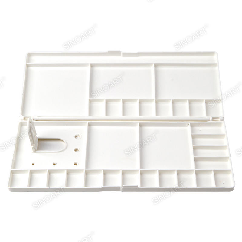 29 Compartments Plastic palette 30.5x14cm Folding Rectangular Palette Thumb Hole