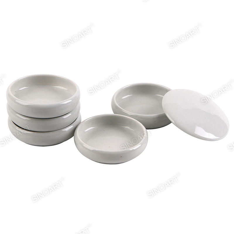 Dia 9.5cm Artist Ceramic Palettes 6 nesting bowls Palette