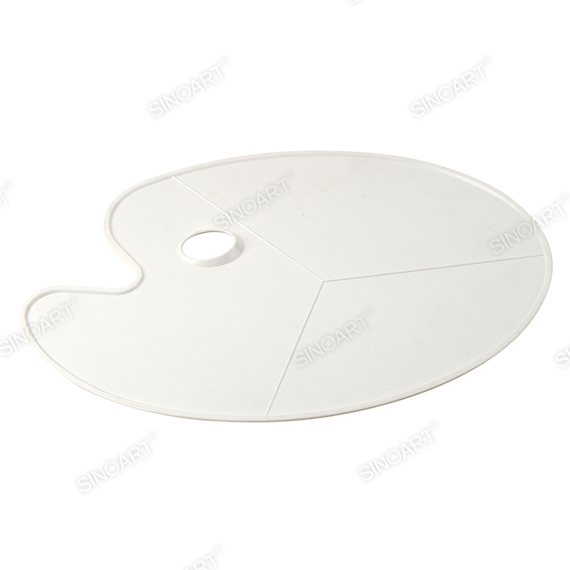 43x30cm Plastic palette Oval Thumb Hole Palette