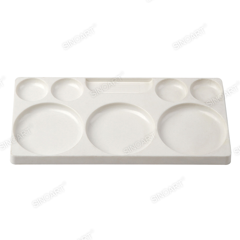 8 wells Plastic palette 20.3x10x1.1cm Rectangular Palette