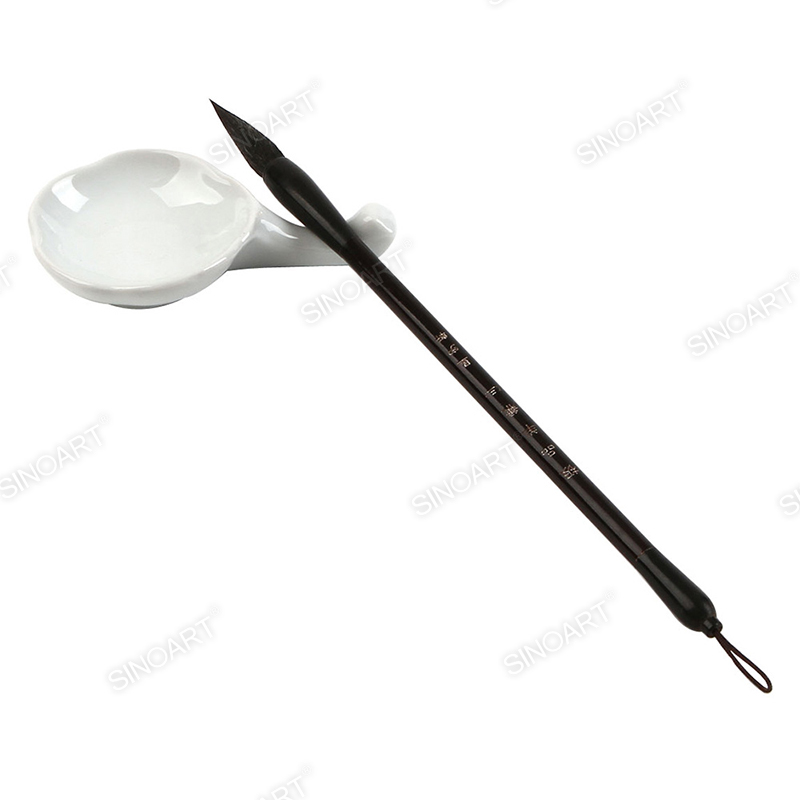 Dia.7cm Artist Ceramic Palettes With brush holder Palette