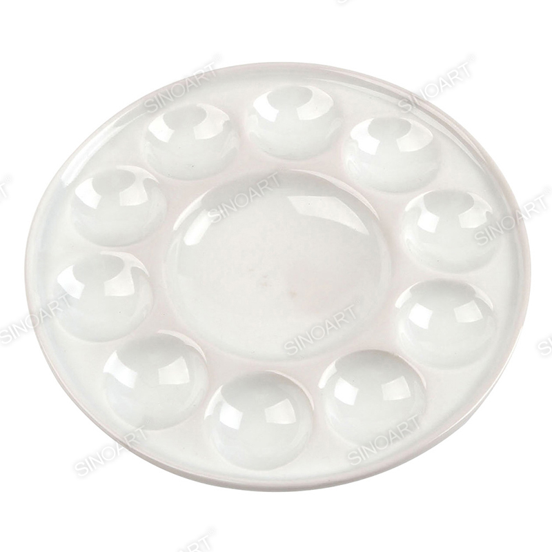 11 wells Artist Ceramic Palettes Dia.18.5cm Round Palette