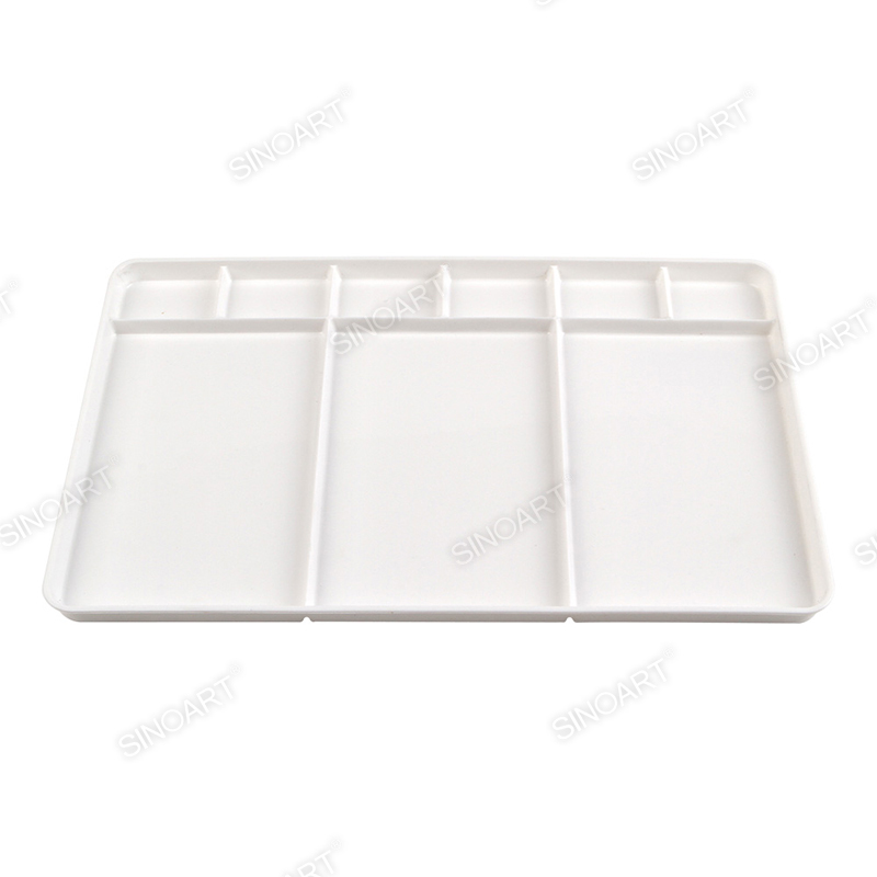 9 wells Plastic Palette 34.5X23X1.5cm Rectangle Palette
