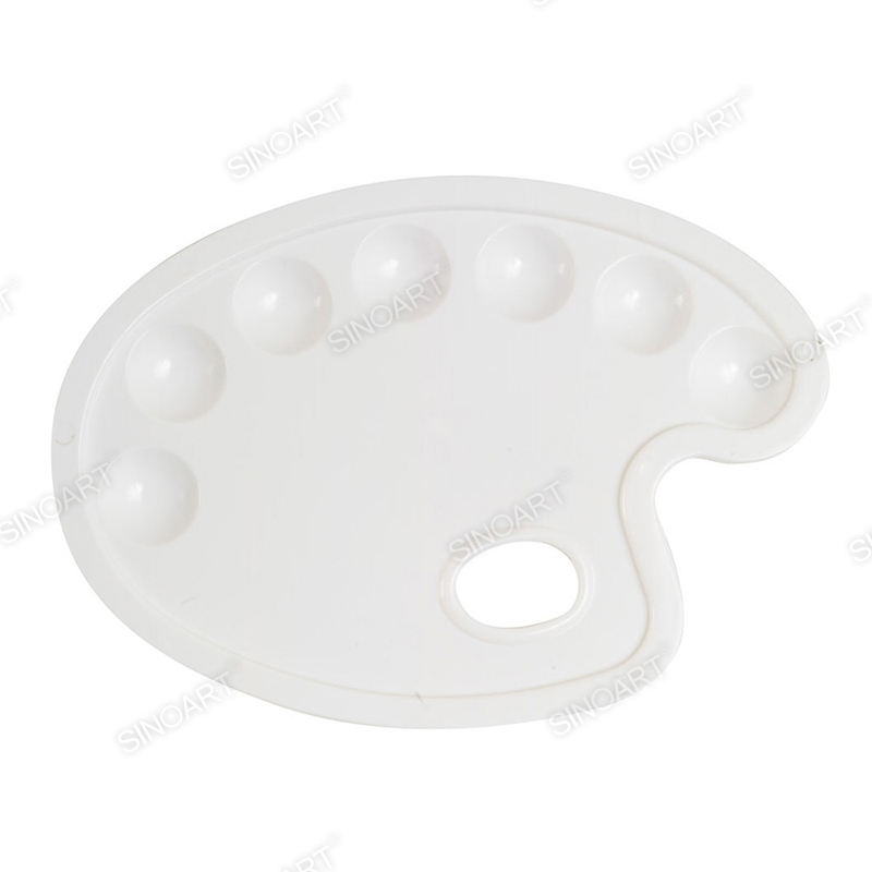 17x23cm Plastic palette 7 Wells Thumb Hole Palette