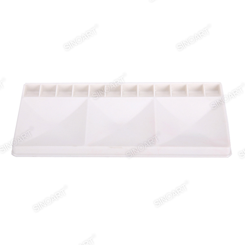 14x30cm Plastic Palette 12 wells Rectangle Palette