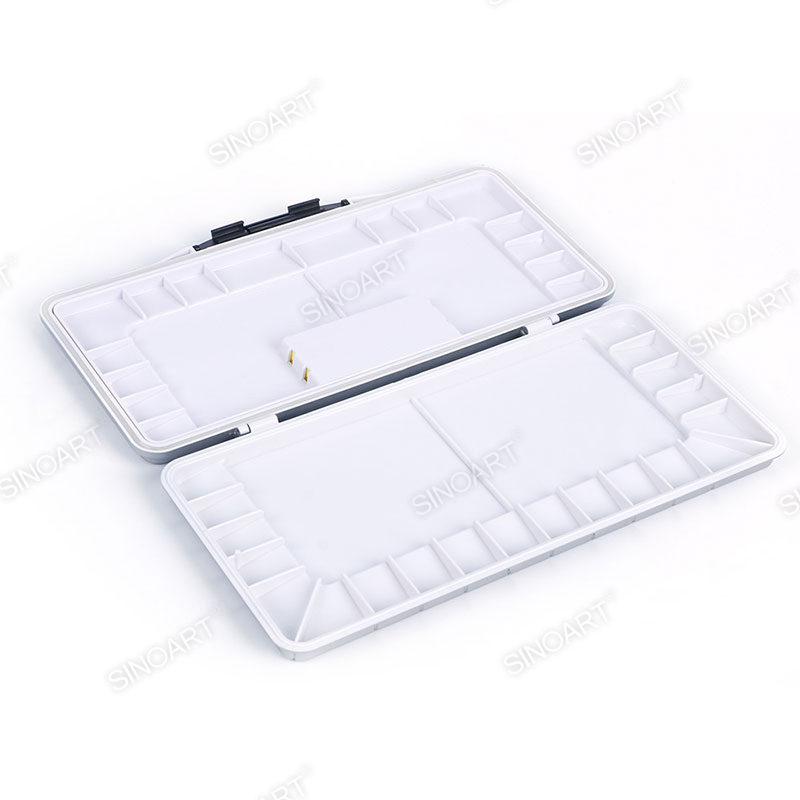 40 wells Airtight Plastic Palette 15.2x30.5cm With sponge palette