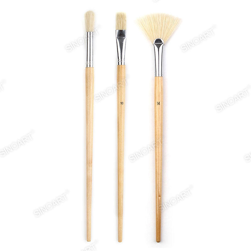 Chungking bristle Artist bristle brush nickel plated brass ferrule Acrylic & Oil Brush