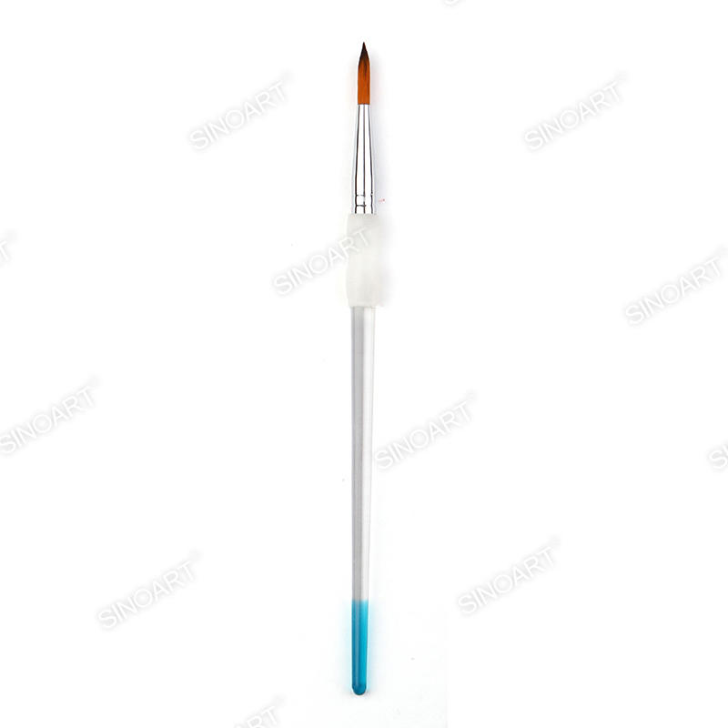 Acrylic handle with silica gel holder Artist Nylon Brush Mix Media Brush