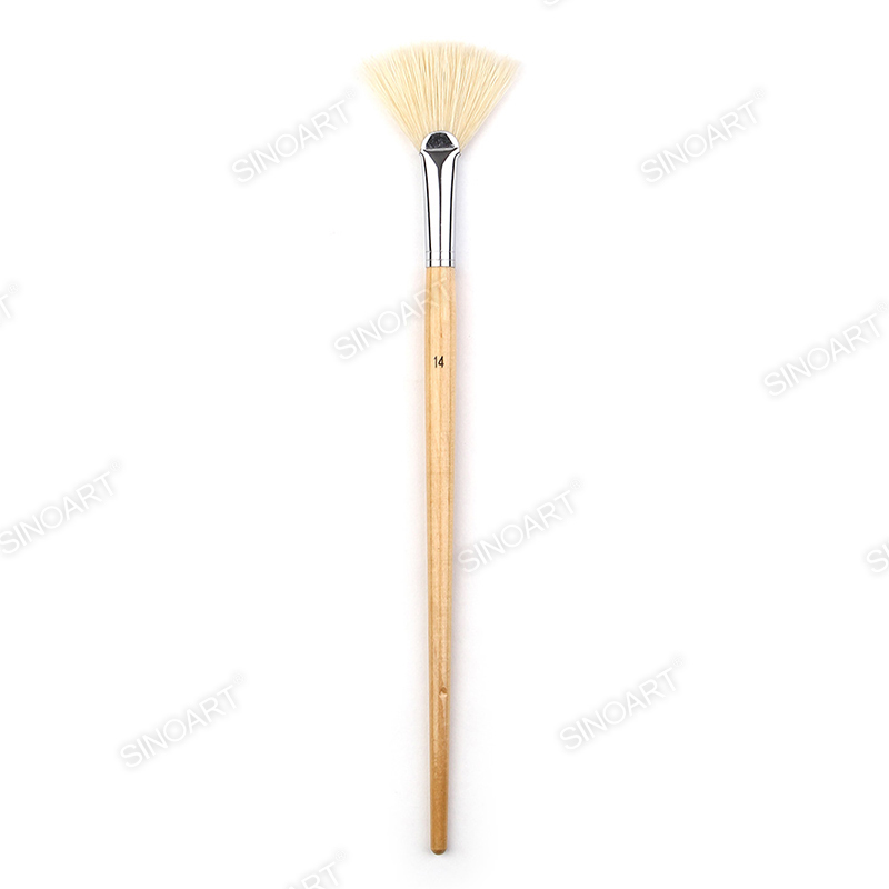 Chungking bristle Artist bristle brush nickel plated brass ferrule Acrylic & Oil Brush