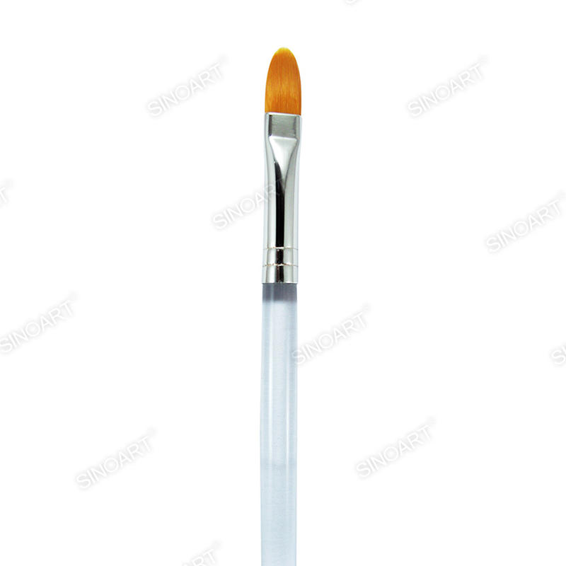 Acrylic handle Artist Nylon brushes brass ferrule Mix Media Brush