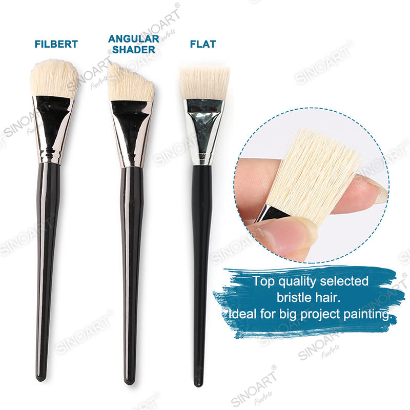 Jumbo Artist Bristle Brush selected bristle hair Acrylic & Oil Brush