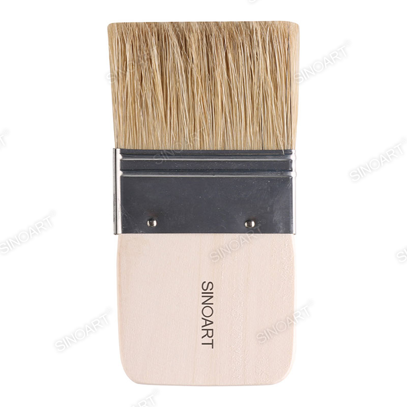 Short Handle Flat Brush for Oil Painting
