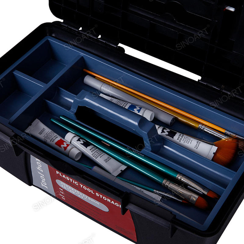 39.5x23x18.5cm Art tool box Removable Tray Lockable Artist Organizer
