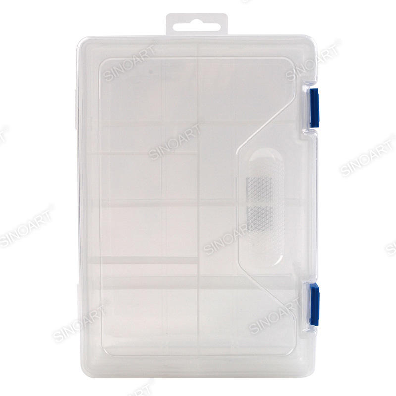 Two layers Clear Storage Box Art and Crafts Case Artist Organizer