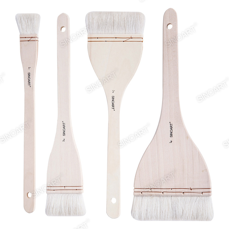 Wool hake brushes Long handle Watercolor Brush