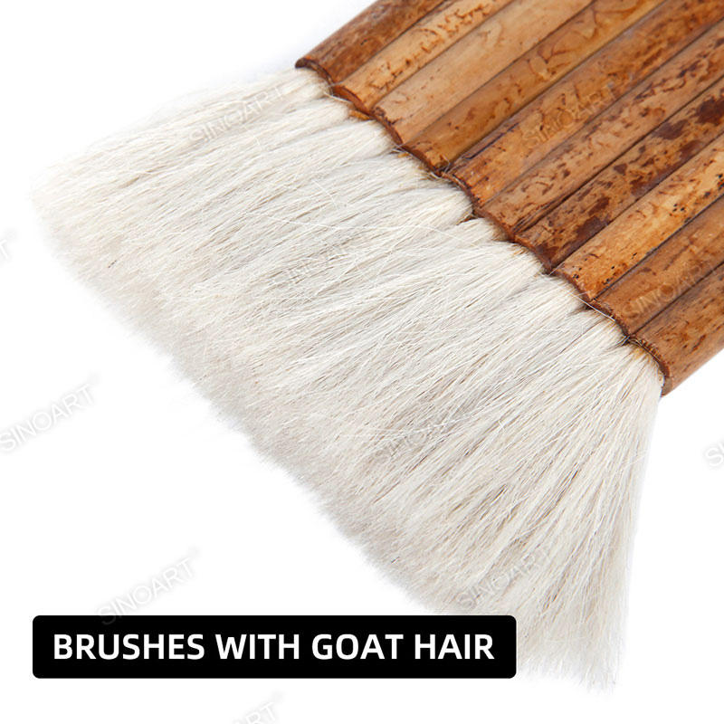 Bamboo Hake Brush Multi head goat hair Watercolor Brush
