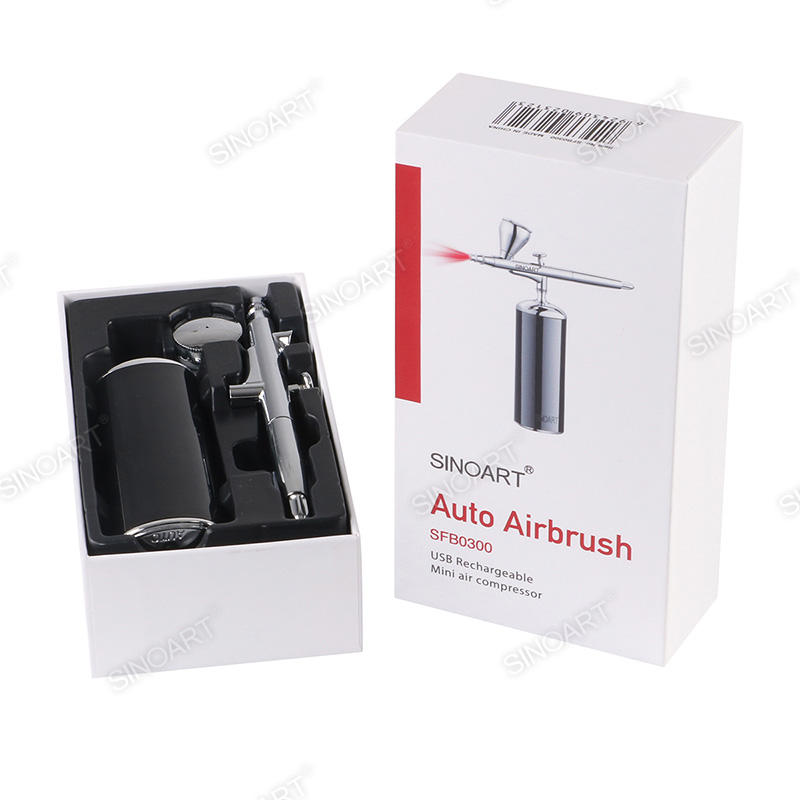 USB Rechargeable Professional Airbrush Dual Action Handheld Airbrush Gun Silicone Brush & Airbrush