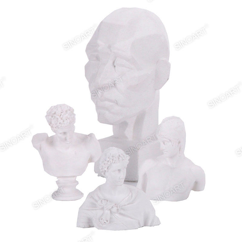 Plaster or Resin Plaster Bust Statue Figure white Hobby & Crafts