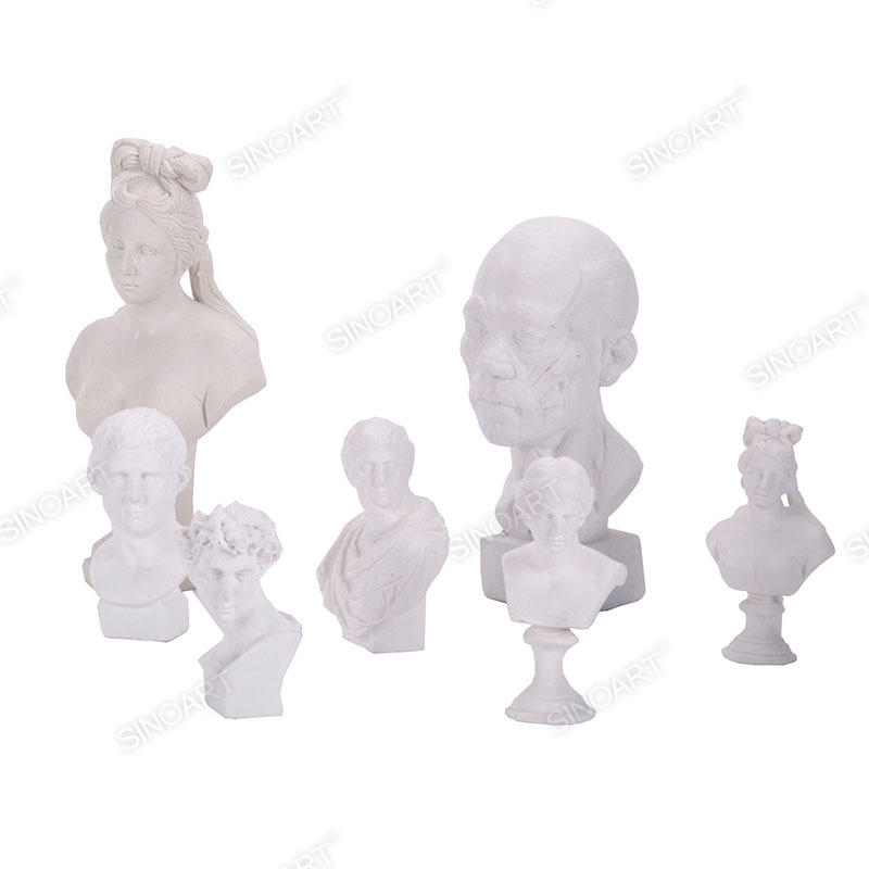 Plaster or Resin Plaster Bust Statue Figure white Hobby & Crafts