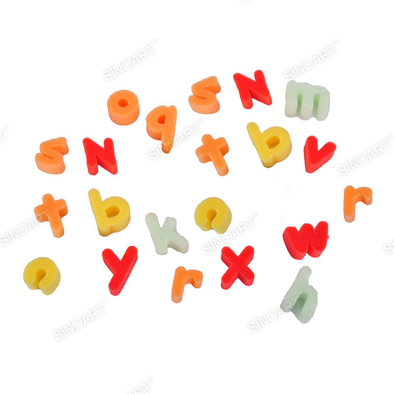 Multicolor Figure Sponge alphabet Sponge & Kids Brush