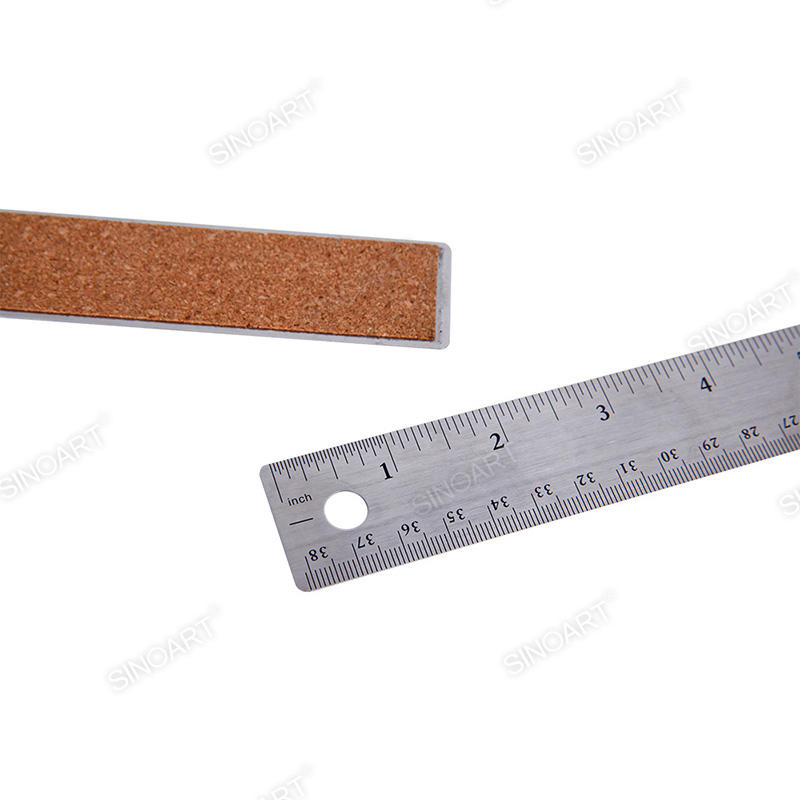 Stainless Steel Skid proof ruler Cork Back Rulers Drafting tool
