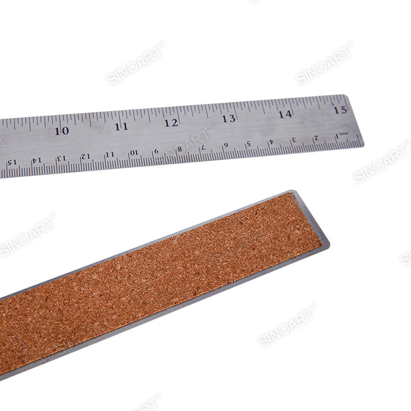 Stainless Steel Skid proof ruler Cork Back Rulers Drafting tool