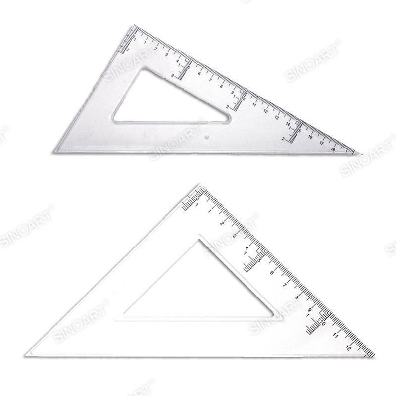 Triangle Ruler Square 45 90 Degrees Clear Drafting tool